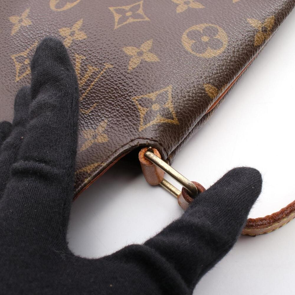 LOUIS VUITTON Authentic Brown Monogram Leather Shoulder Bag - Picture 6 of 9